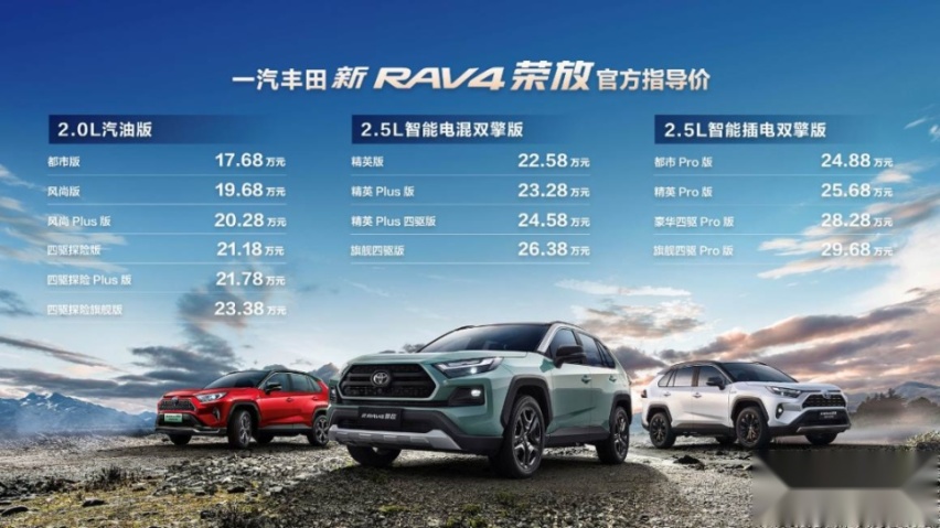 合资SUV常青树一汽丰田RAV4上新，靠谱仍是第一位！