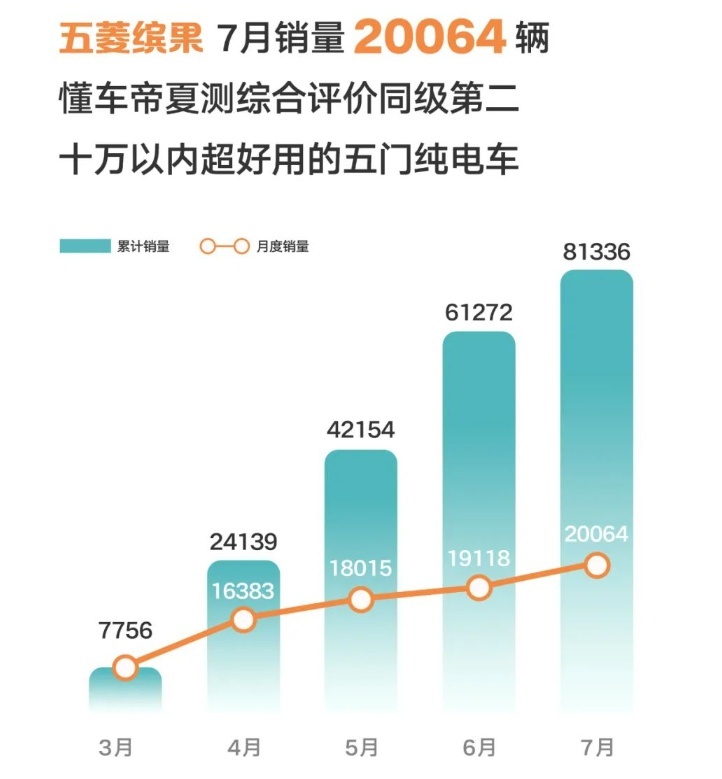 五菱走红了，续航333km造型漂亮，7月大卖2万多台，海鸥还香吗？