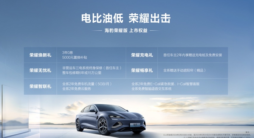 17.98万起售，海豹荣耀版上市，阻击小米SU7还得看比亚迪