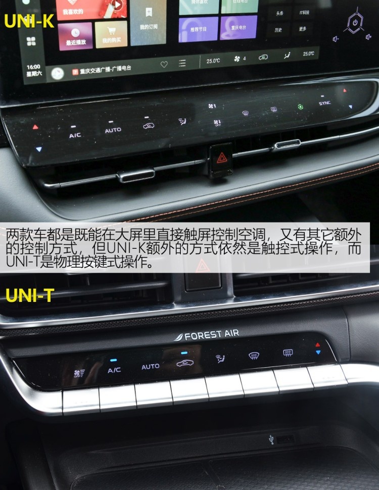 你们要的对比来了（第二期），长安UNI-K与UNI-T都有哪