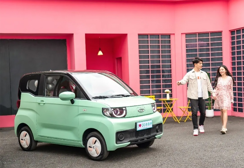 前五比亚迪占了仨，QQ冰淇淋火了，2月卖得最好的几款新能源轿车