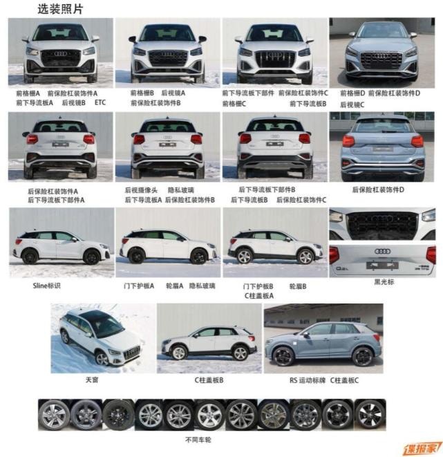 换装1.5T发动机！新款奥迪Q2L申报图发布