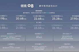 遥遥领先 豪华SUV领克08正式上市20.88万元起