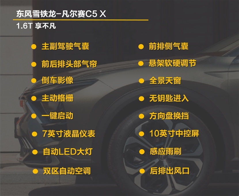全系不到20万 高配很划算 凡尔赛C5 X购车手册