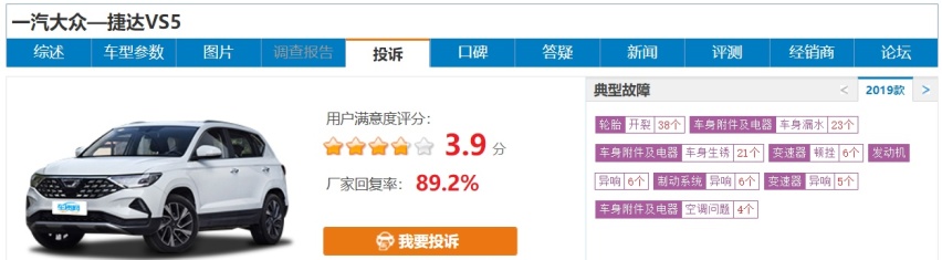 轮胎开裂，车身生锈、漏水，捷达VS5销量却稳步攀升？