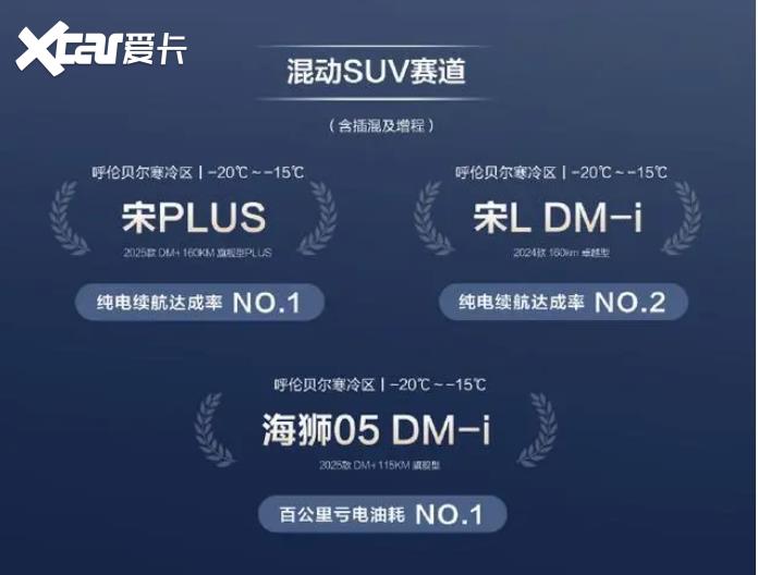 无惧严寒，比亚迪冬测成绩优秀，多款车型领跑新能源细分赛道