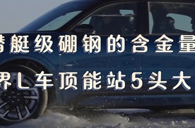 潜艇级硼钢的含金量：锐界L车顶能站5头大象！