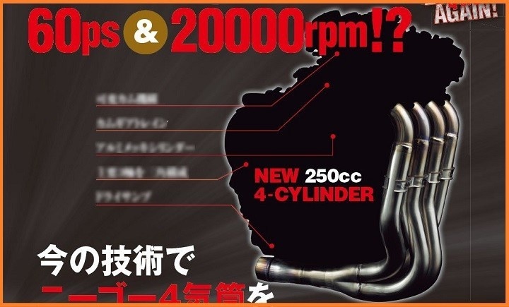 四缸250 马力高达60匹 川崎ZX-25RR遭曝光