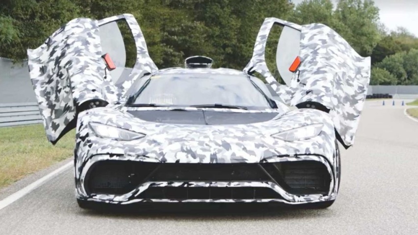 能上路的F1 AMG ONE超跑谍照再次曝光 或将于明年交付