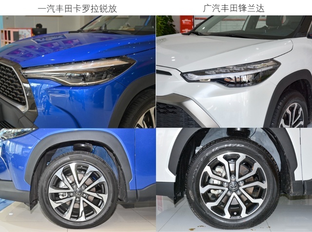价格基本一致 配置差异很小 卡罗拉锐放与锋兰达谁更值？