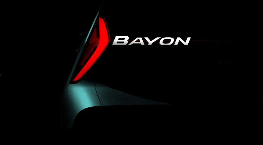 现代全新小型SUV Bayon预告图曝光，2021年发布