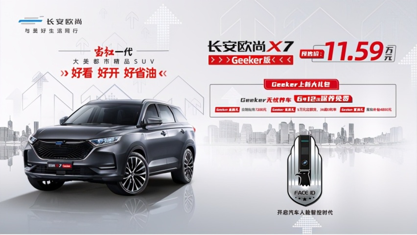 人脸智控时代来临!长安欧尚X7Geeker版预售11.59万