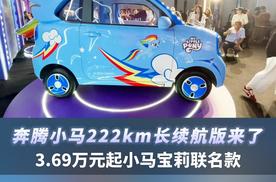 奔腾小马222km长续航版3.69万元起，小马宝莉联名款来了