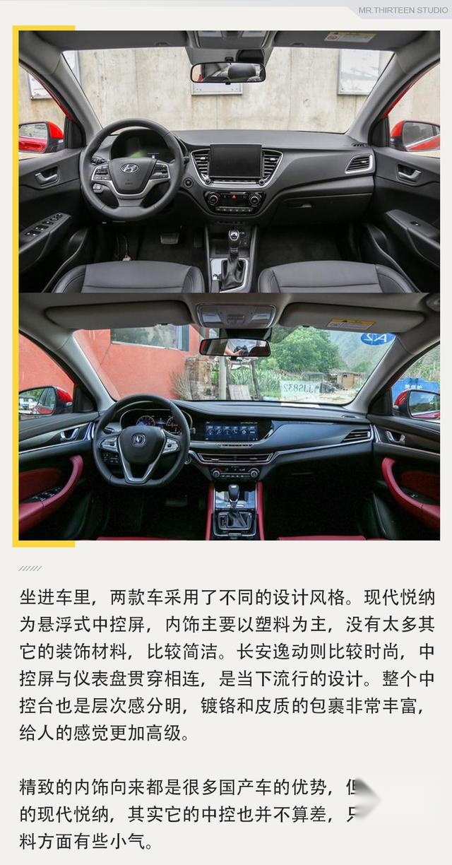 自主与合资间抉择，长安逸动对比现代悦纳是强是弱？