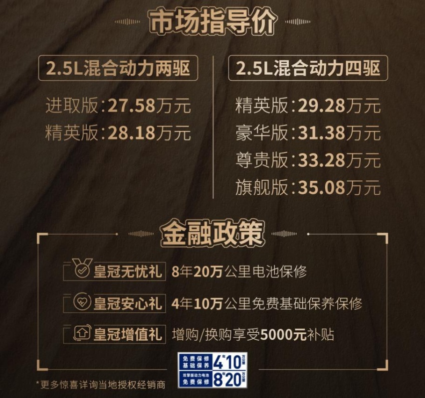 冲击百万销量的杀手锏，一汽丰田皇冠陆放上市售27.58-35.08万元