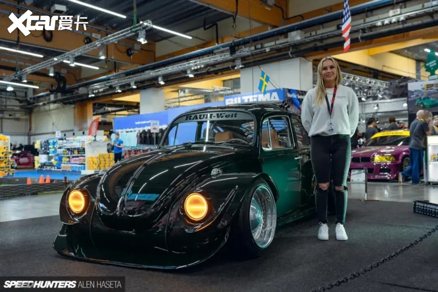 rwb宽体风格老甲壳虫!关键是美女车主亲手改装