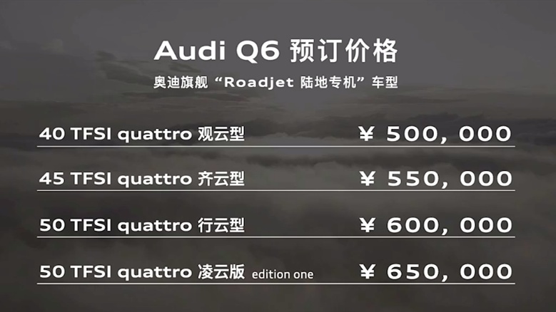 上汽奥迪Q6和广汽本田ZR-V致在开启预售…