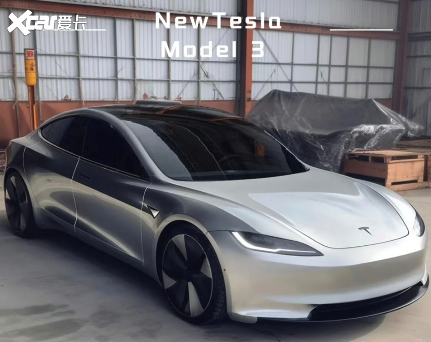 新款特斯拉model 3实车现身!颜值大涨,增全液晶仪表 旋转屏幕?