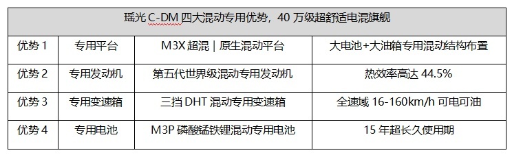 瑶光C-DM超长续航，混动电池系统太OK