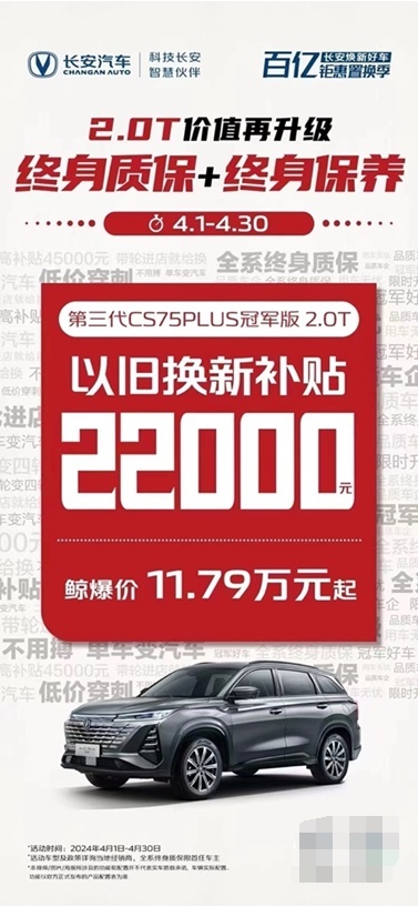 “双保无忧”，成就2.0T长安 CS75PLUS、UNI-V最优性价比