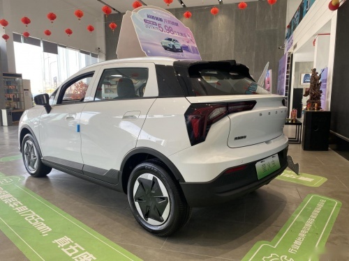 几何E龙腾版探店,5万+续航高达300km,这车真的可买!