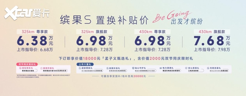 置换补贴价6.38万起 品质出行新选择 五菱缤果S上市