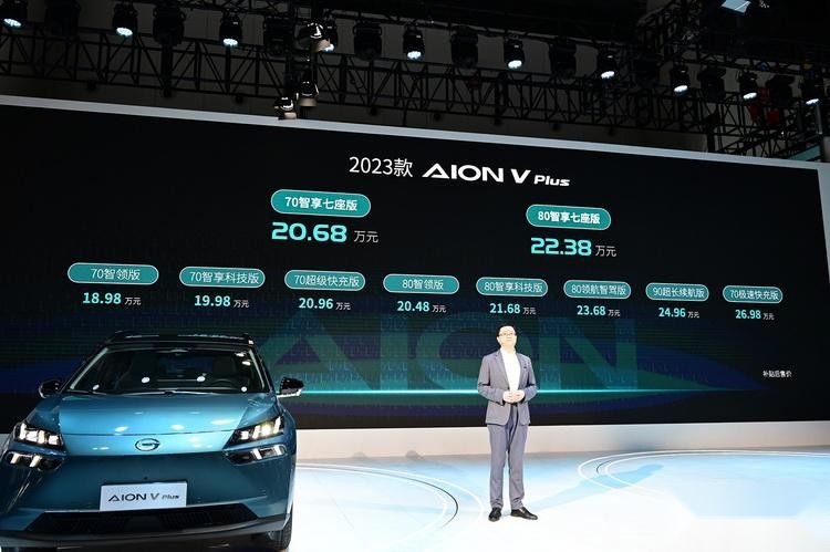增7座车型，2023款广汽埃安AION V Plus成都车展上市！