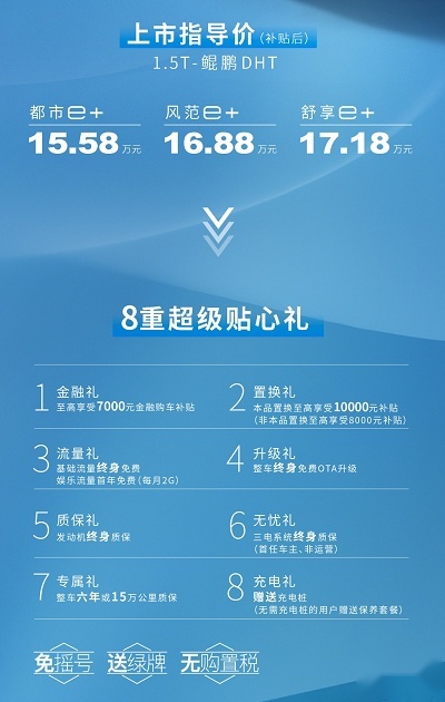 省油又有劲！瑞虎8 PLUS鲲鹏e+15.58万元起