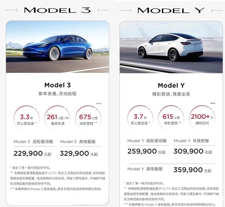 头部之争：降到历史低价的Model 3、Y与销量创新高的比亚迪汉唐