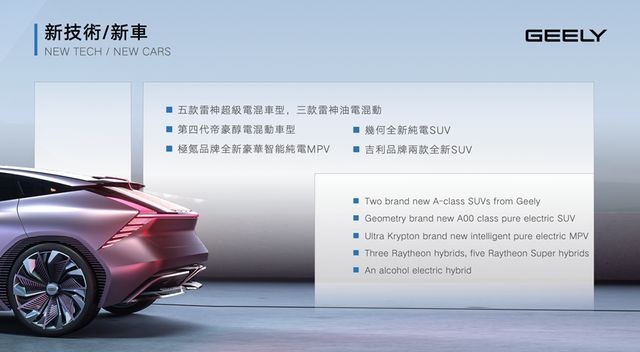 吉利汽车发布大里程 PHEV 和智能纯电车型计划，引新能源潮流