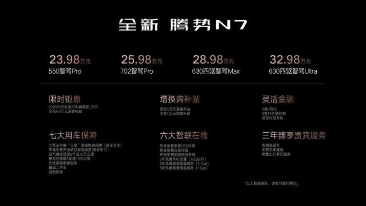“听劝”年轻家庭首选百万级舒享座驾-全新腾势N7