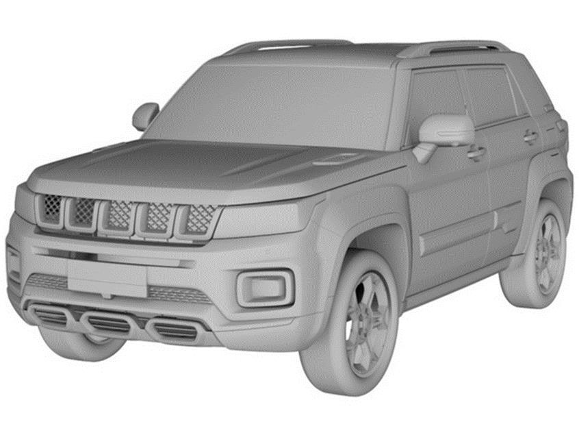 设计看齐BJ90，定位小型城市SUV，北京BJ30专利图曝光