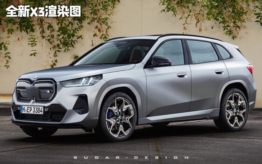 新一代宝马X3渲染图曝光，更新5系设计元素，或明年8月量产