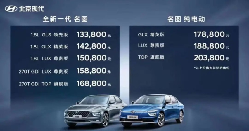 补贴后17.88万起，名图纯电动和Model 3谁更值得买？