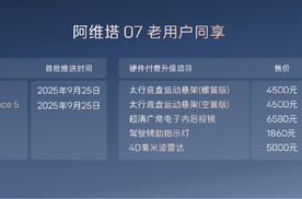阿维塔Max+版23.99万元起，标配空气悬架+CDC