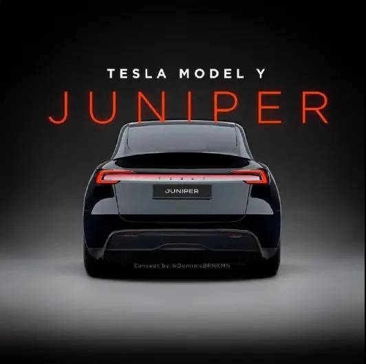 贯穿式头灯，续航或达800km，新款特斯拉ModelY效果图曝光