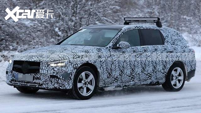 AMG C63明确四缸混动,内饰升级,全新奔驰C级旅行车谍照