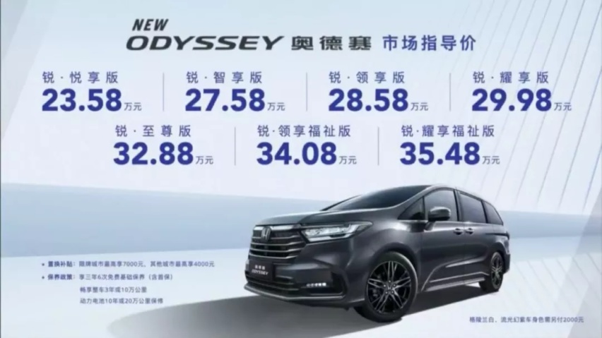新奥德赛配置分析，23.58万起的“平民埃尔法”，哪款最值？