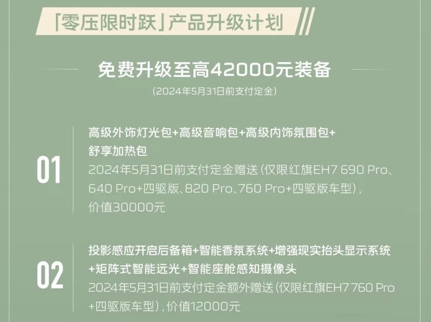红旗新能源EH7上市，续航超800至高享10万元权益，国字号选手上场