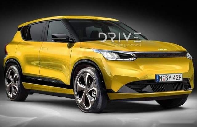 套用EV9前脸？定位小型电动SUV，起亚EV4海外谍照曝光