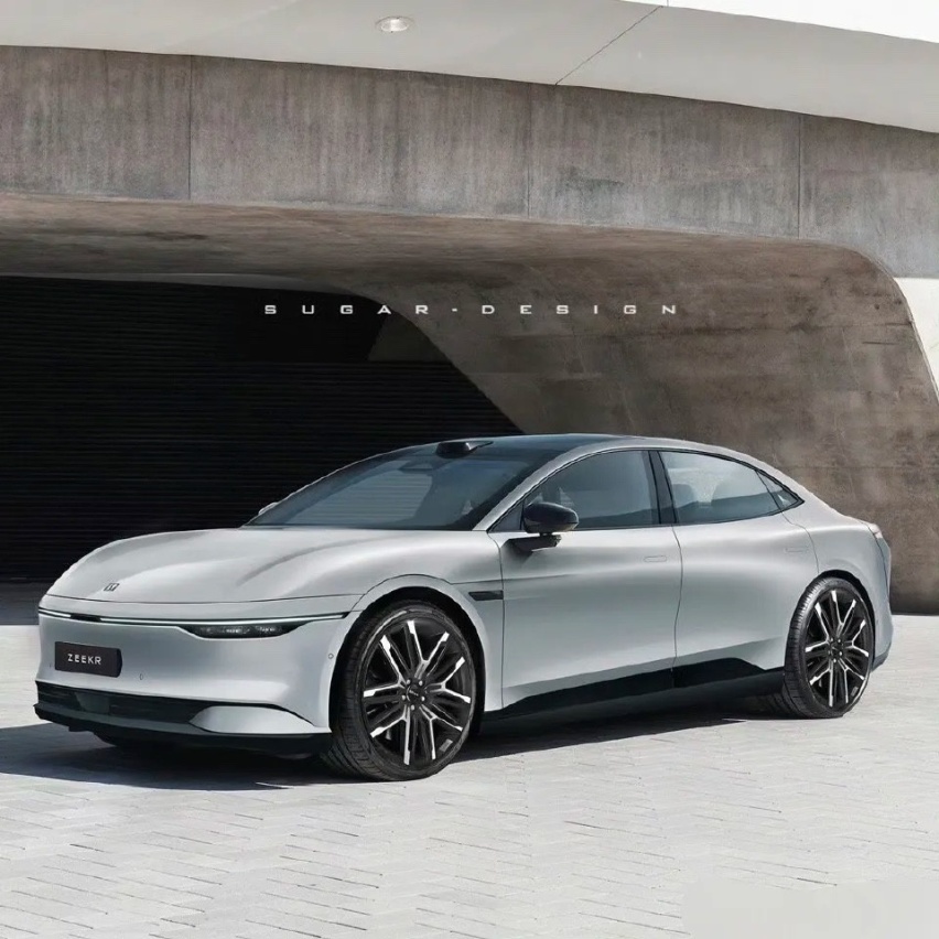 极氪第四款新车，外观个性十足，特斯拉Model3要难过了？