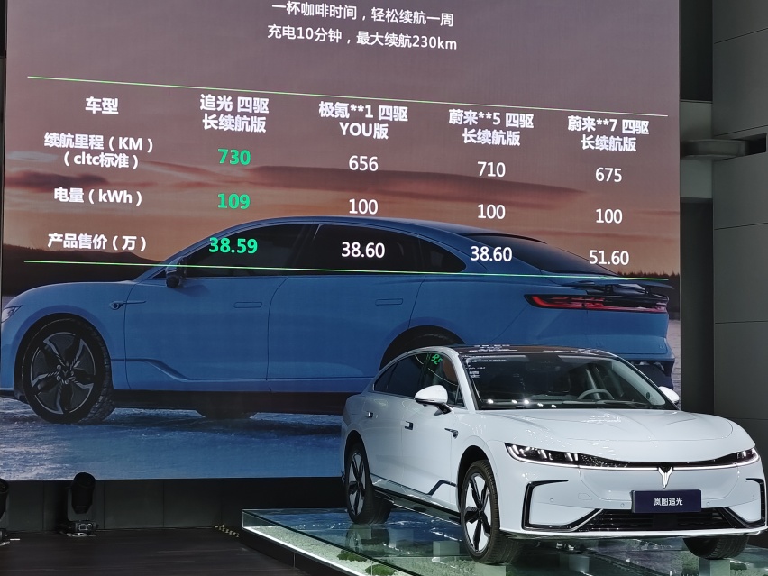 岚图追光北京区域上市 售价32.29-38.59万