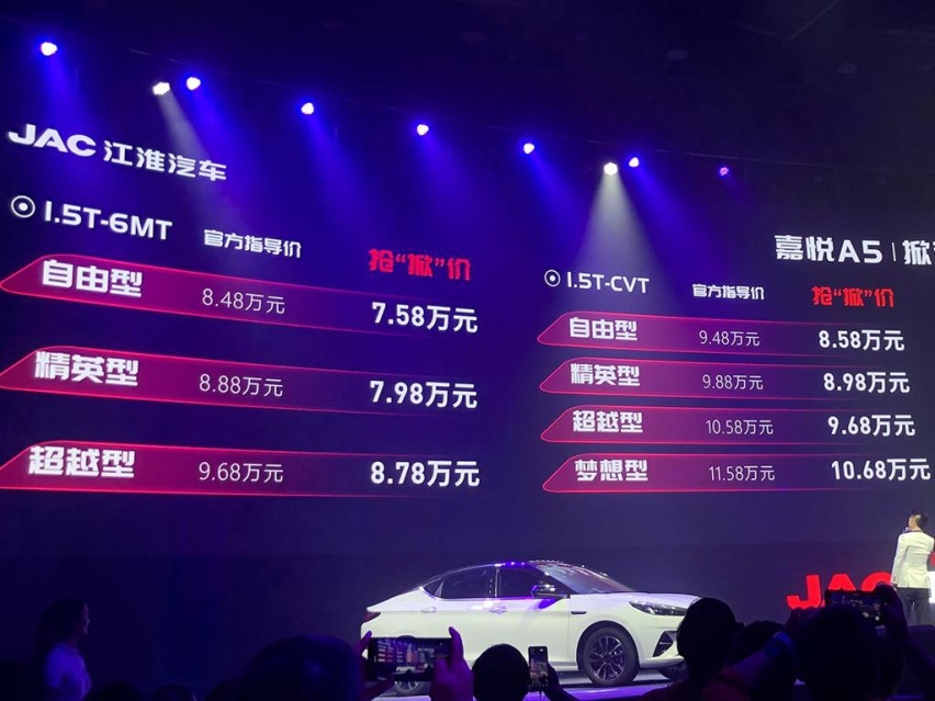 又一款掀背轿车，后备厢是亮点，江淮嘉悦A5正式上市