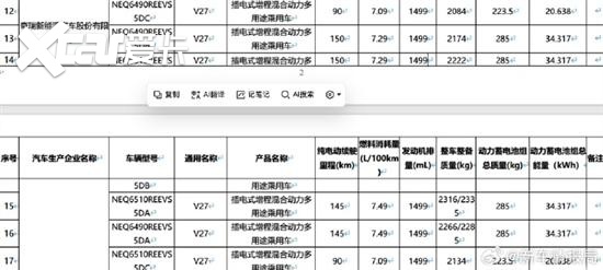 iCARV27续航信息 分别为90km/150km/145km