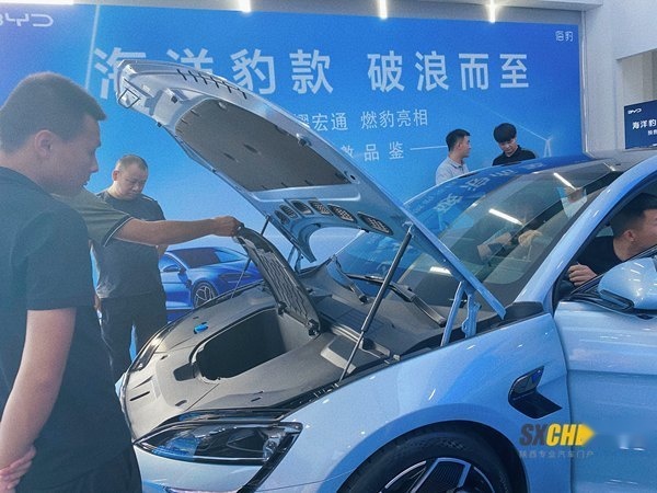 比亚迪海豹现身西安人气旺！堪比明星见面会