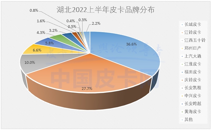 详解2022上半年全国31省皮卡终端销量（上）