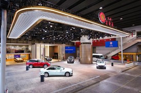 广州车展红旗金葵花国宾车队，以东方审美开拓新境