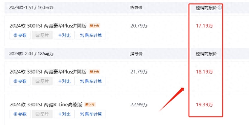 新款大众探岳上市，3种动力/5款配置，起售价20.79万竞争力如何？