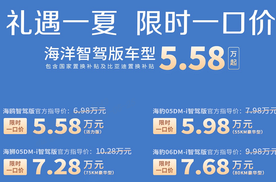 直降5.3万！比亚迪智驾版全系大促，海豹07等22款车型限时一口价