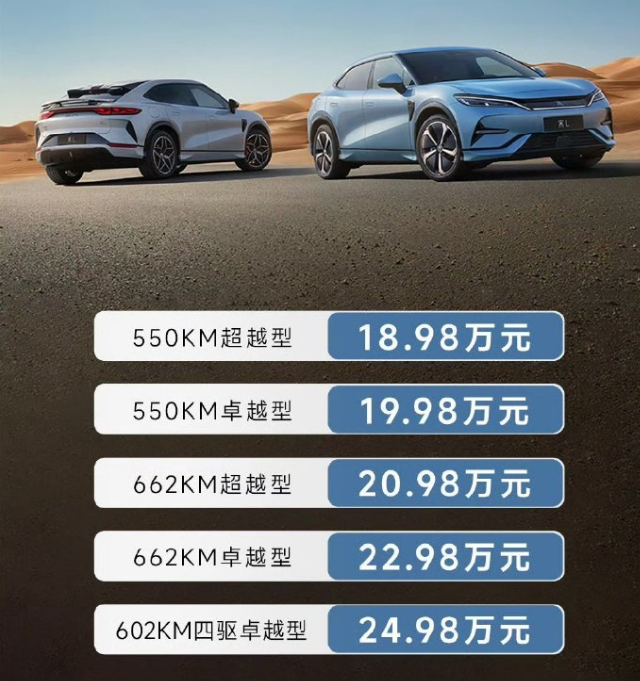 价格符合预期！比亚迪宋L正式上市 售18.98万起